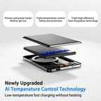 Metal Magnetic Wireless Power Bank 20W USB-C Fast Charging Protable External Battery for iPhone 17 16 15 14 13 12 Smartphone Car Mobile World