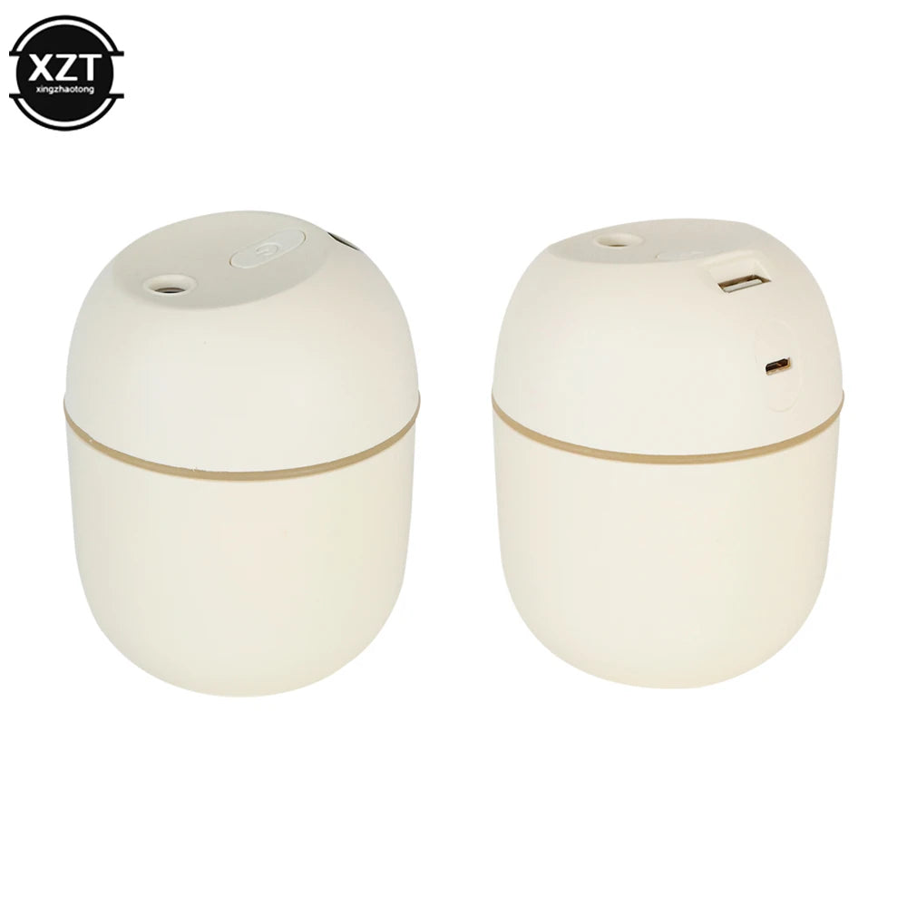 220ml Mini Air Humidifier Portable USB Fragrant Essential Oil Diffuser Humidifier with LED Light for Household Office Car