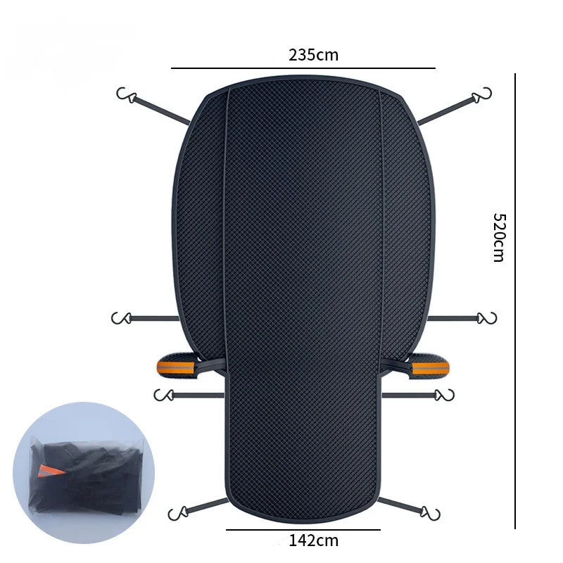 Car Cover Windshield Snow Cover Thickened Oxford Cloth Extended Hood Cover Winter Frostproof Summer UV-Protective Cover
