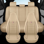 Universal Five-Seater Car Seat Cover with Integrated Headrest Cover Suitable for Most Cars Vehicle Seat Cushion Protector CM World