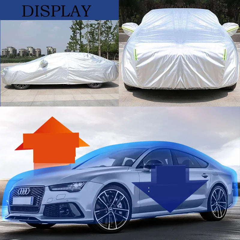 for BMW 5er F10/F11/G30/G31 2010-2024 All-weather Full Car Cover Outdoor Waterproof Windproof sun-rain-wind protection Car Mobile World
