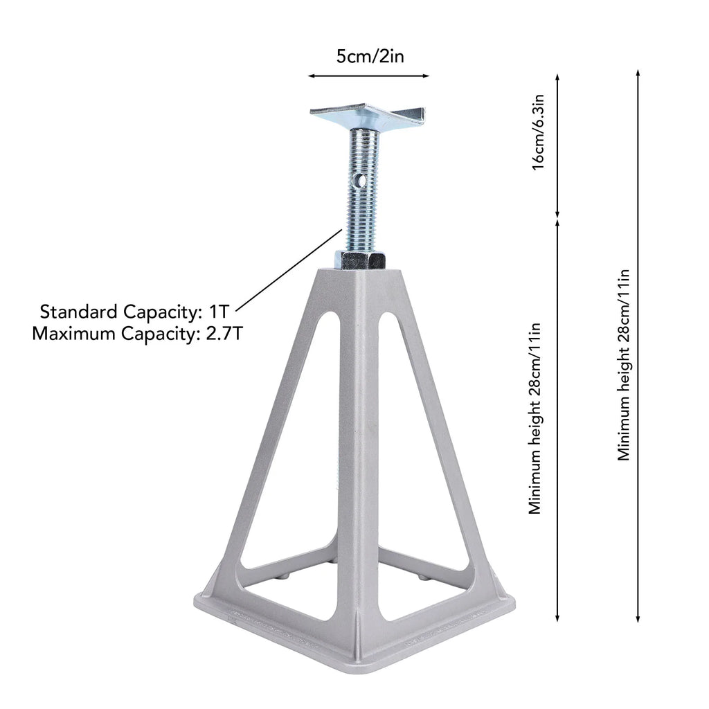 RV Stabilizer Jacks 2.7T Maximum Load Height Adjustable 28 to 44cm for Travel Trailers Motorhomes Trailer Stabilizer Jack CM World