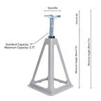 RV Stabilizer Jacks 2.7T Maximum Load Height Adjustable 28 to 44cm for Travel Trailers Motorhomes Trailer Stabilizer Jack CM World