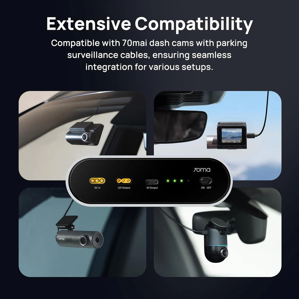for 70mai Dash Cam Battery 96Wh LiFePO4 Backup Power, Up to 30-Hour Parking Mode, Low Voltage Protection, for 70mai A810 / A810S