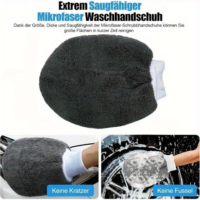 11pcs Car Cleaning Kit That Includes a Tire Brush, Microfiber Cleaning Gloves, Making It an Excellent Choice for Car Cleaning. CM World