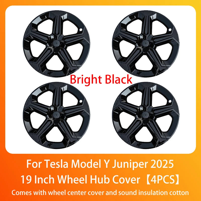Wheel Hub Cap For Tesla Model Y Juniper 2025+ Car Replacement Wheel Cap 19 Inch Performance Automobile Hubcap Cover Accessories CM World