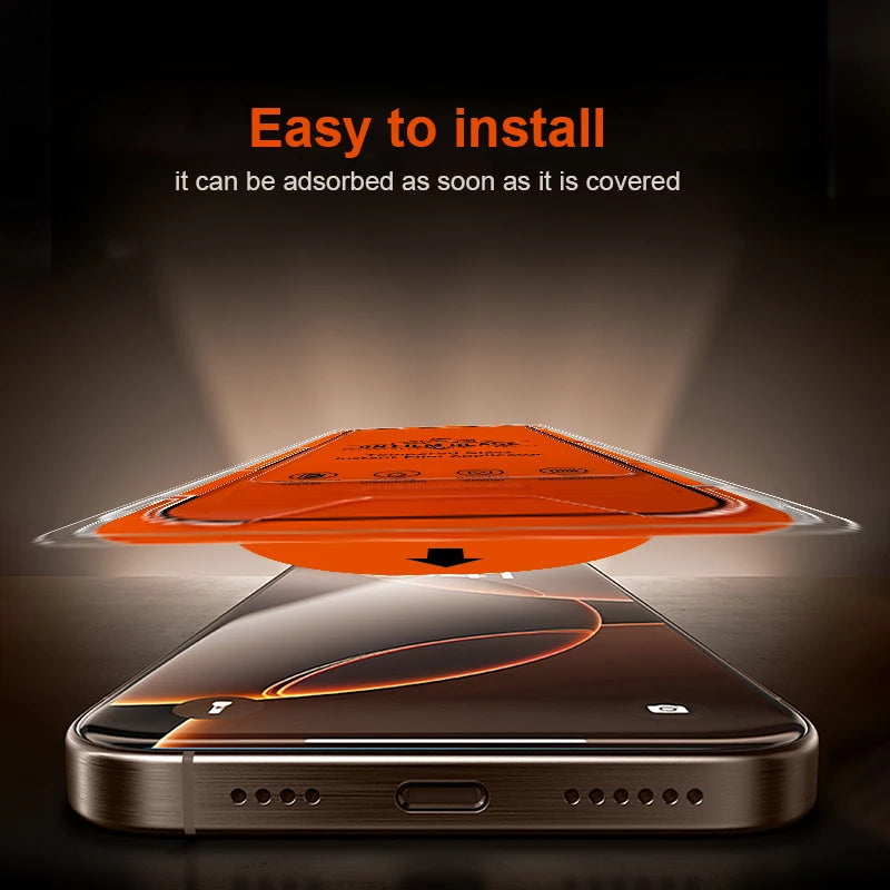 2Pcs Screen Protector For iPhone 17 Pro Max Air Easy Installation Tempered Glass Anti-Scratch Protective Film For iPhone 17Pro Car Mobile World
