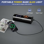 7-in-1 Multifunctional Portable Emergency Jump Starter with Inflator Inflatable Pump,Air Compressor for Car Motorcycle Bicycle