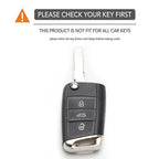 New Keychain Car Key Cover Case Silicone Shell For VW Golf 7 MK7 VII Tiguan Polo Skoda Octavia A7 Kodiaq Seat Ateca Leon
