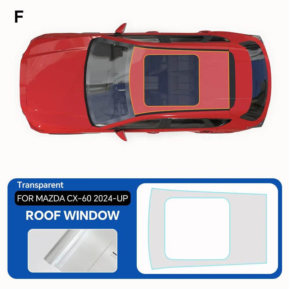 For Mazda CX-60 2024-2025 Clear Paint Protection Vinyl Film Precut Full Car Anti-Scratch UV Protection Invisible Car Wrap Film Car Mobile World