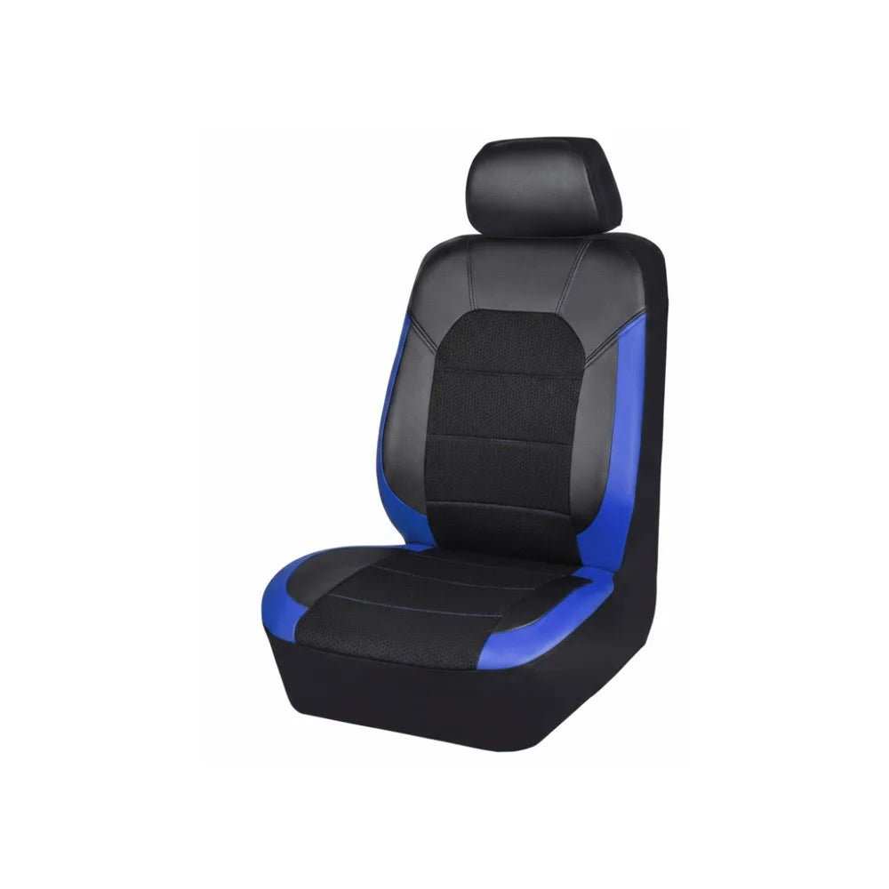 PU Leather Car Seat Cover Waterproof Quilted Seat Cushion Cover Full-Wrapped Sandwich Stitching Universal Car Seat Cover