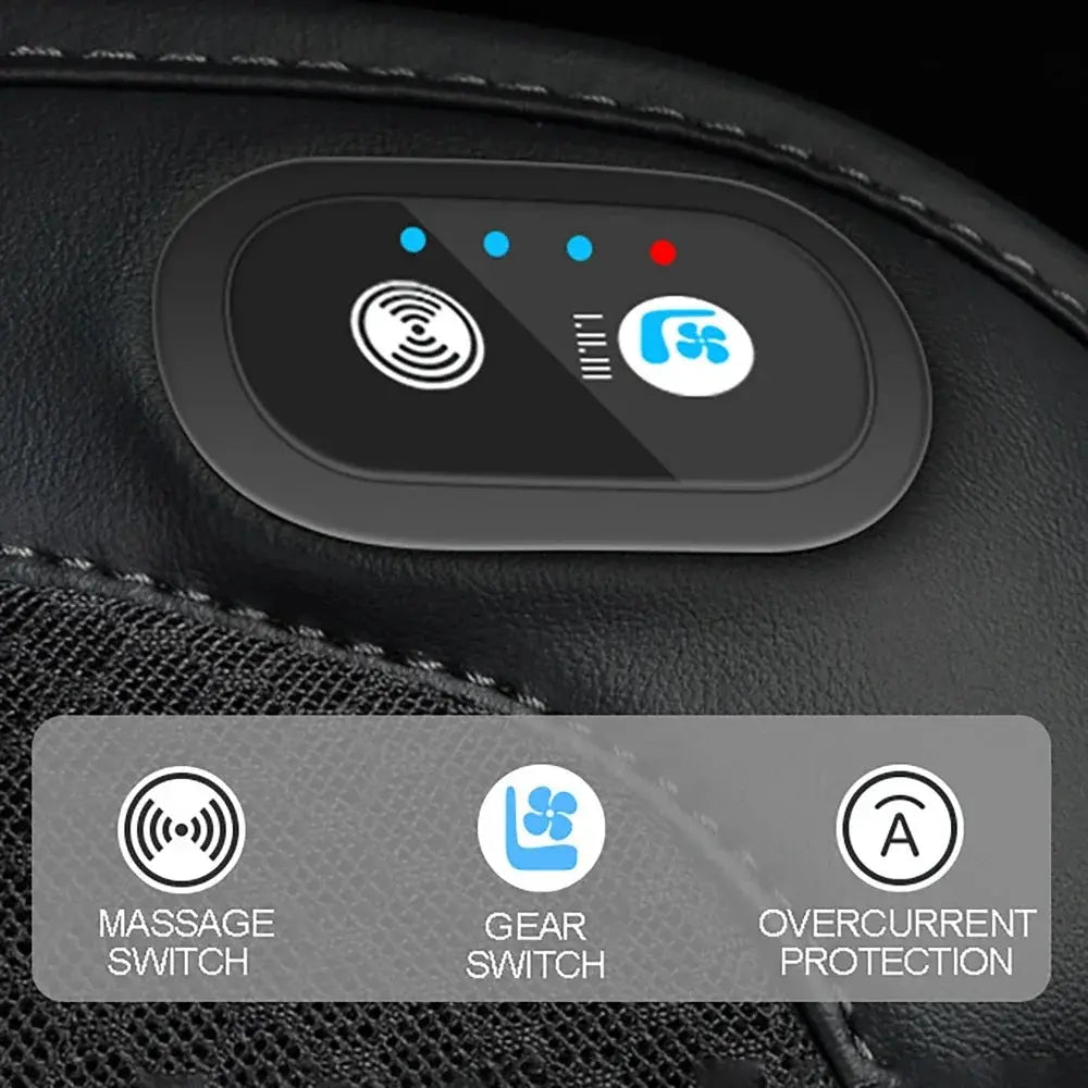 Summer Car Seat Cover Ventilated & Massage Function USB Charging Cooling Breathable Cushion Pad For Tesla Model 3 Y 2022-2024 Car Mobile World