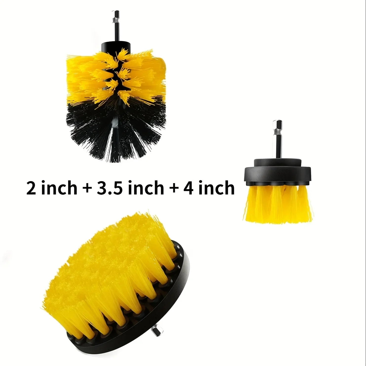 7-Piece Drill Brush Attachment Set, Cleaning Brush Tool Kit, Multi-Purpose Drill Brush with Extension Pole for Floor, Automotive CM World