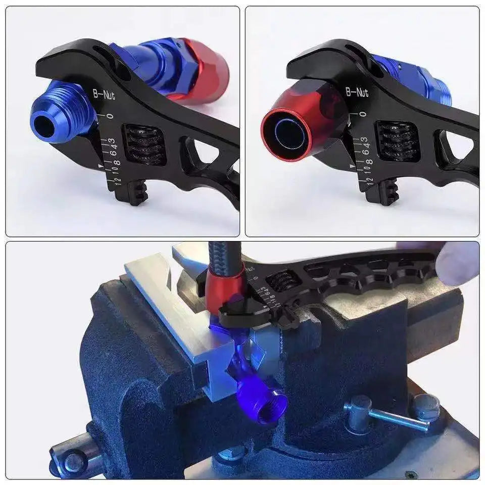 Adjustable AN Aluminum Wrench Hose Fitting Tool Aluminum Spanner AN3-AN12 Wrench Spanner Fitting Tools