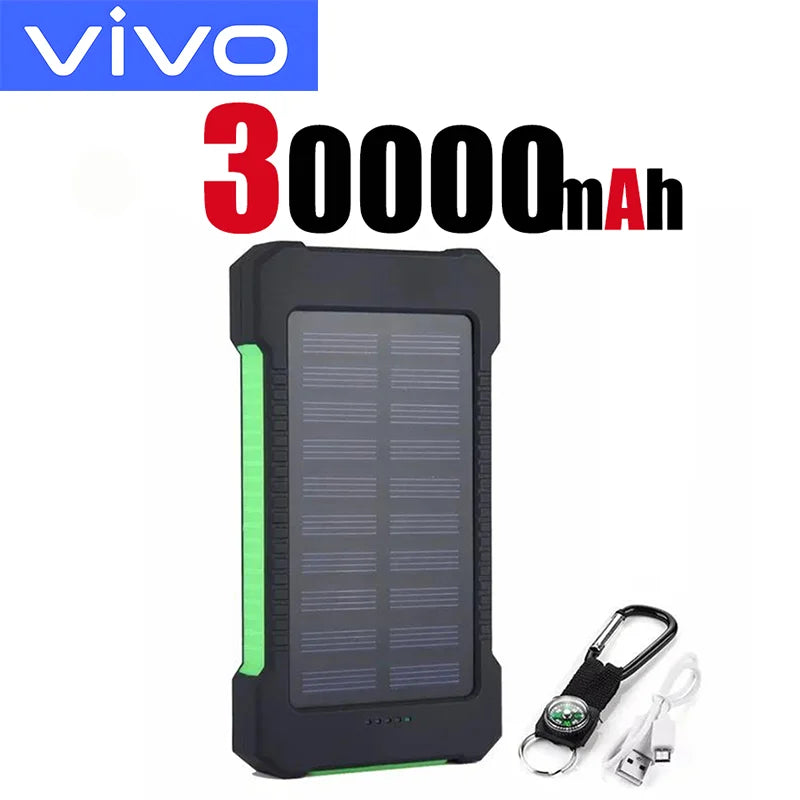 VIVO 500000mAh Solar Power Bank Super Fast Charging  Large Capacity Outdoor Portable External Battery for iPhone Samsung 2026