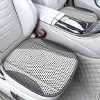 Hollow Mesh Sandwich Mesh Universal Car Seat Cushion Stitched with Premium Nappa Leather Edging Breathable and Comfortable Gifts Car Mobile World