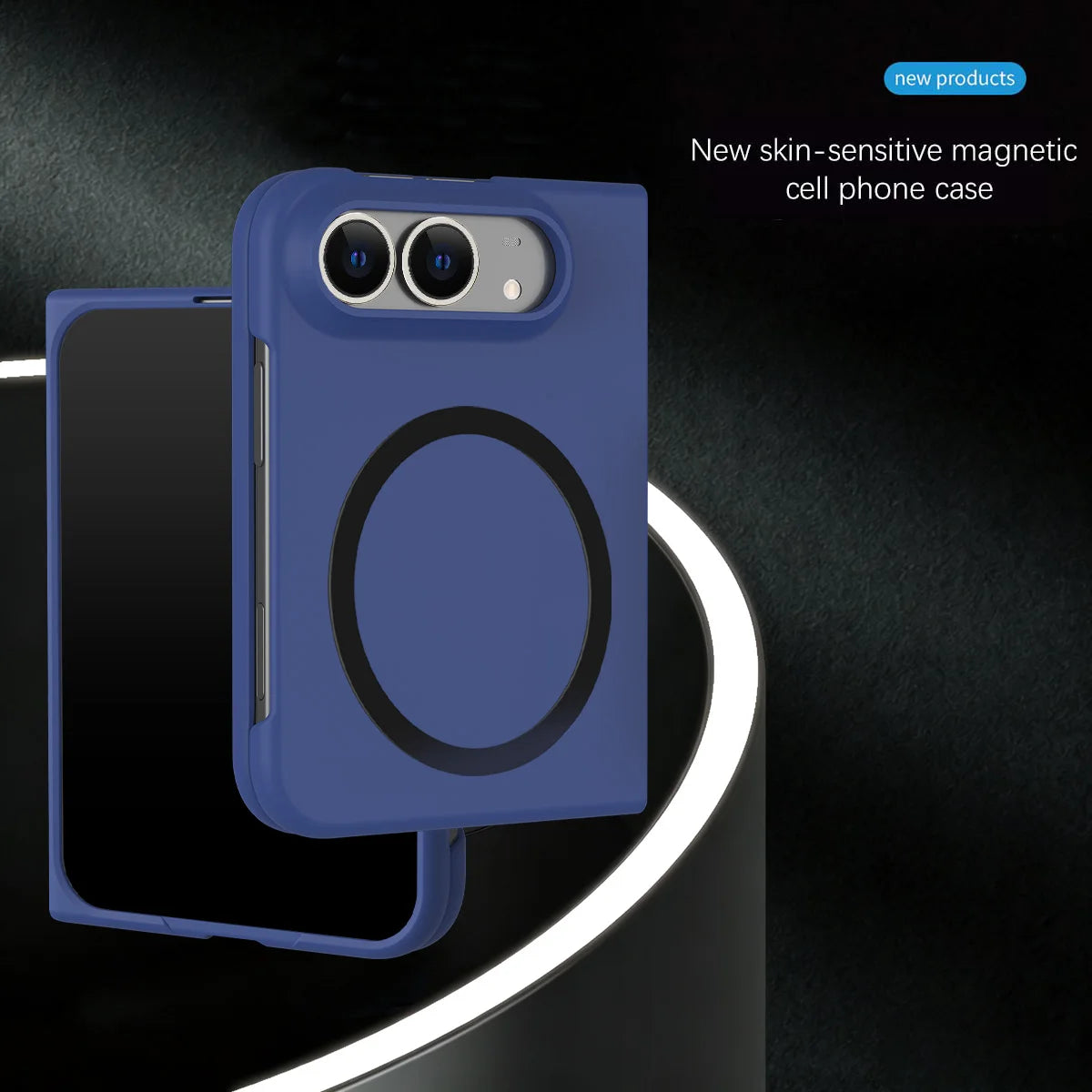 Luxury Sensitive Skin Magnetic For Magsafe Phone Case Super Folding Phone Case Protective Case For iPhone Duo
