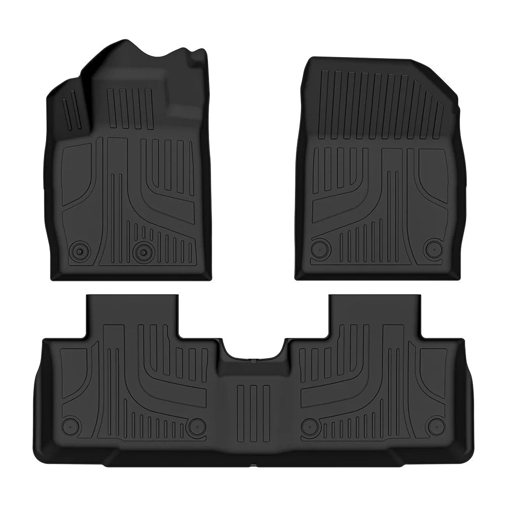 (LHD)Car Floor Mats for Dongfeng Fengshen L7 2024-2025 Single Layer TPE 3D All-Weather Vehicle Footwell Liner Accessories