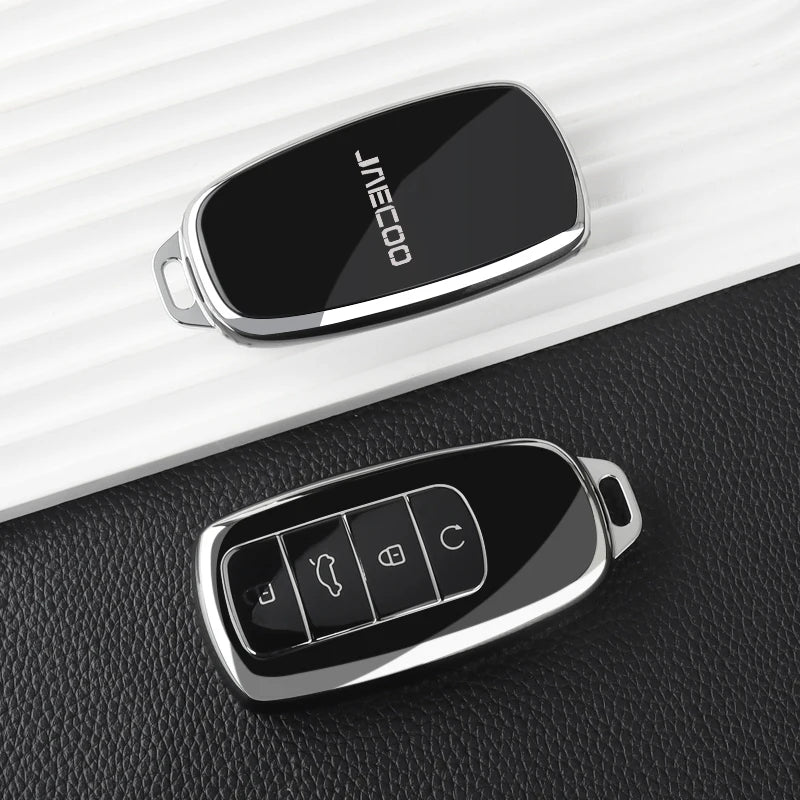 For Chery Jaecoo 7 J7 J8 phev 2025 2024 2023 TPU Car Key Case Cover Protection Shell Auto Keychain Interior Supplies Accessories