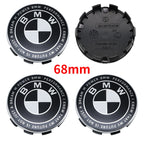 4Pcs 56mm 68mm Wheel Center Caps for BMW 50th Anniversary M Power Carbon Fiber Hubcap Emblem Badge E46 E90 F10 F30 G20 X5