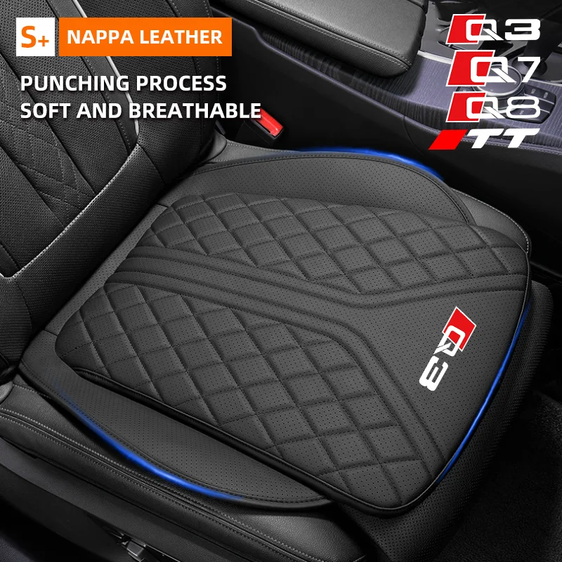 For Audi Q3 Q7 Q8 TT Car Seat Cover Universal Breathable Car Front/Rear Seat Cushion Chair Protector Pad Auto Interior Accessory