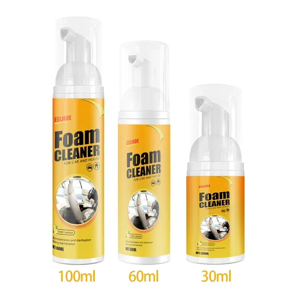 Multifunctional Foam Cleaner Car Interior Stain Removal and Cleaning Leather Seat Foam Cleaner Spray Foam Maintenance Wash Car