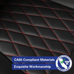 EKR Prius Custom Fit Car Seat Covers Leather Full Set For Toyota Prius/Prius Prime 2023 2024 2025 2026 LE/XLE/Limited/SE/XSE Etc Waterproof Leather Cushion Seat Protective Cover