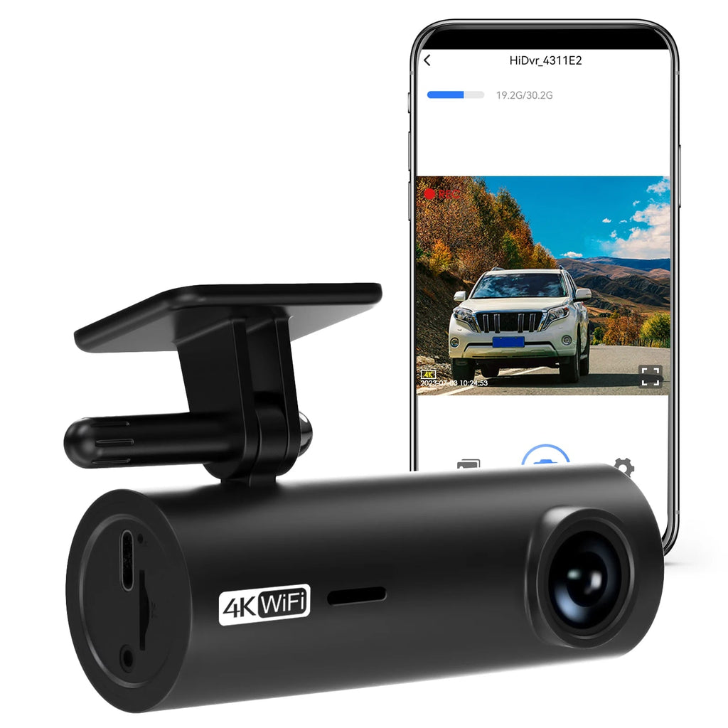 3840*2160P Car Dvr Dashcam 4K Dash Cam For Cars Drive Video Recorder Front Camera WiFi For Vehicle Supplies  24h Parking Night V Car Mobile World