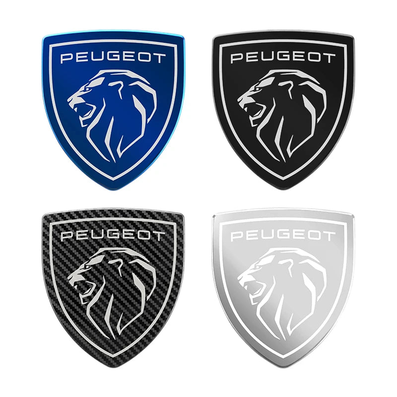 metal Car Front Hood Cover Sticker Rear Tail Emblem Decal for Peugeot 307 206 308 207 406 407 408 508 3008