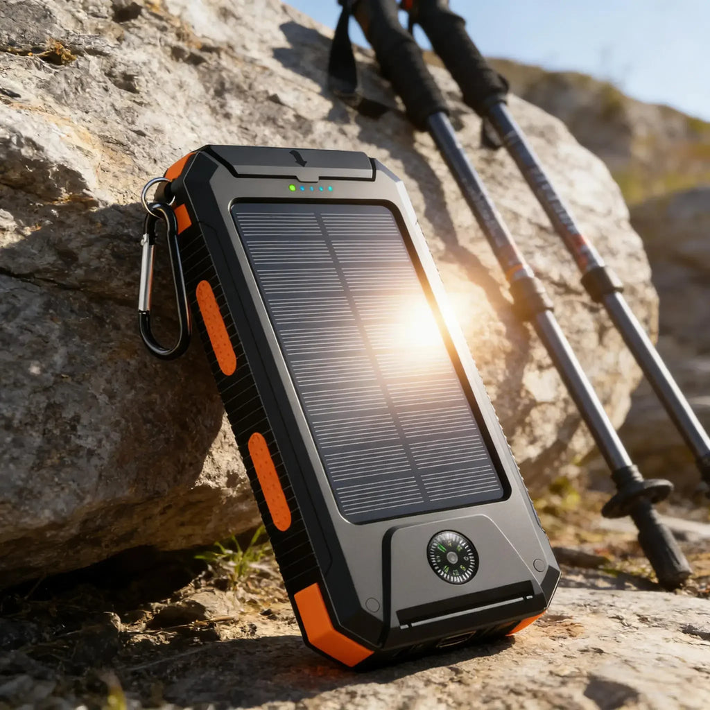 Top-Rated 10000mAh Solar Power Bank Waterproof Fast Charge External Battery Pack Car Mobile World