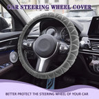 37-39cm Car Steering Wheel Cover, Universal Anti-Slip Auto Steering Wheel, Fluffy Steering Wheel Cover, Soft Plush Auto Interior CM World