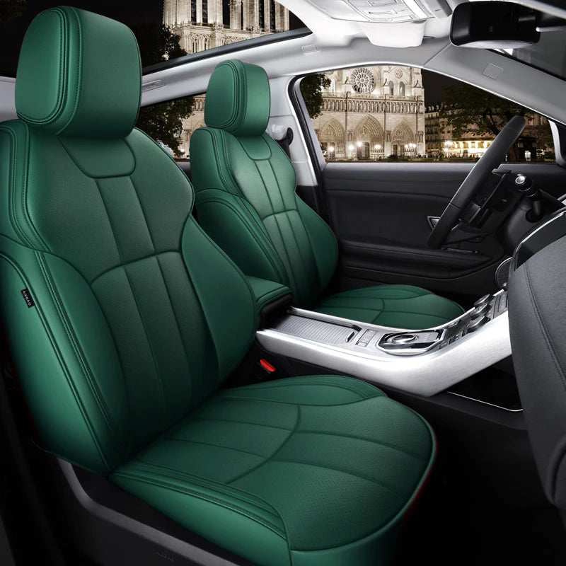 Custom Fit Car Seat Cover Full Set Specific For Land Rover Range Rover Velar Evoque Sport Discovery 3 4 5 Defender Seat Cover CM World