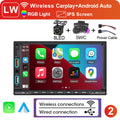 XIMA Universal 2din 7inch IPS Touch Screen Carplay Android Auto Car Radio Bluetooth FM Auxiliary Input Car Multimedia Player CM World