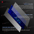 Laser Blue Carbon Fiber Vinyl Car Wrap Air Release Stickers for Car Wrapping Film Body Covering Auto Outdoor Accessories Sticker