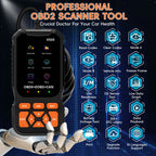 OBD2 Car Scanner Diagnostic Scanning Tool, Professional Mechanical Vehicle Fault Code Reader, Auto Reading Fault Code Control Mo Car Mobile World