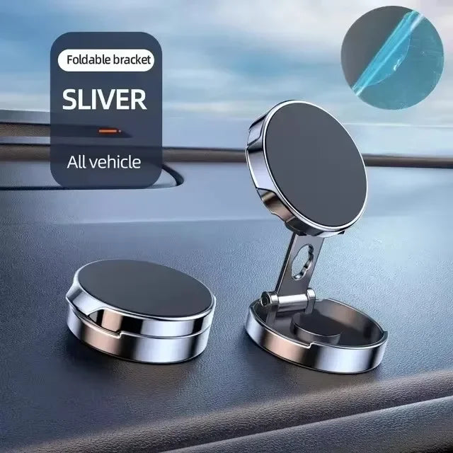 Strong Magnetic Mobile Phone Stand 720° Foldable Round Bracket Car Holder Support for Universal Phones Mount Holders In Car CM World