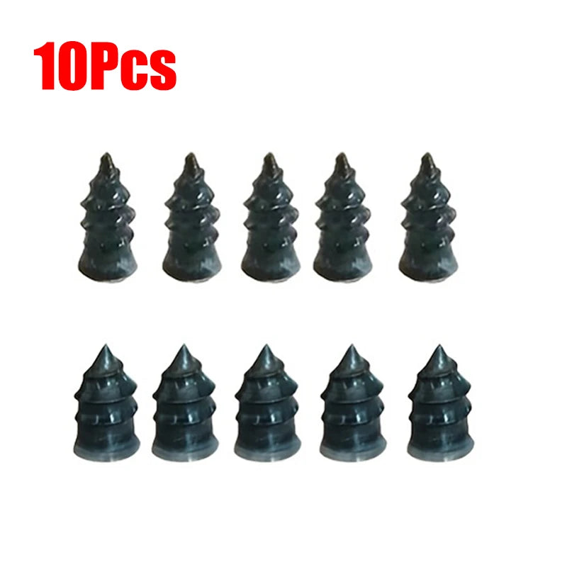 10Pcs Car Motorcycle Vacuum Tyre Repair Nails Truck Scooter Bike Tire Puncture Repair Tubeless Tools Rubber Metal Accessories
