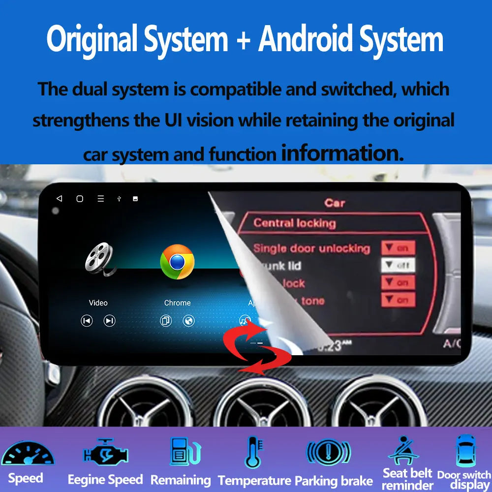Wireless Carplay Car Radio Multimedia For Mercedes Benz E Class W212 2009 - 2016 QLED Screen 4G Android 15 Auto Accessories Ster CM World