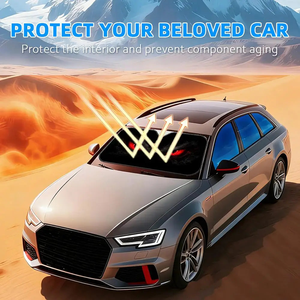 The gaze in the darkness Sun Visor Foldable Universal Car Windshield Sun Shade UV Protection Heat Insulation Foldable Cover