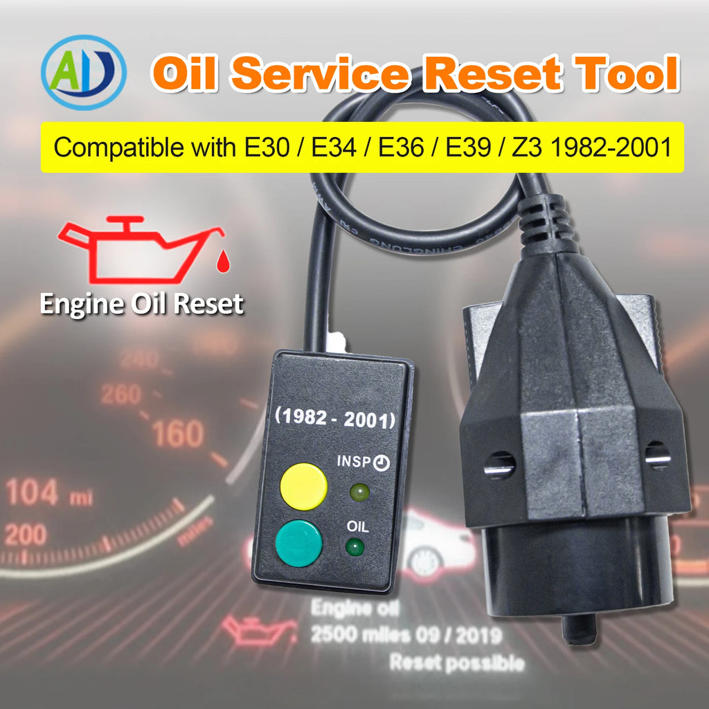 20Pin Oil Service Reset Tool For E30 E34 E36 E39 Z3 1982-2001 Cars OBDII Oil Service Reset 20Pin OBD Inspection Light Reset Tool CM World
