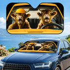 rhino cute Sun Visor Sun Visor Car Windshield Sunshade UV Protection Reflective Foldable Heat Insulation Cover