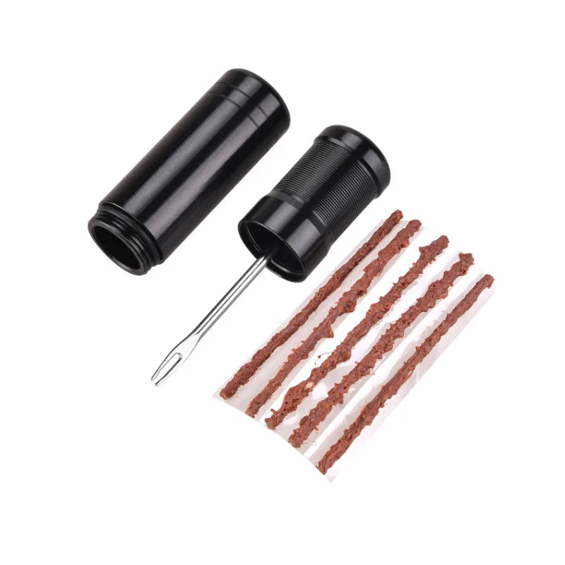Bike Tubeless Tire Repair Kit Slug Plug Stopper Rubber Bacon Strips and Insertion Tool For Fixing Puncture Flat Road MTB Bicycle CM World