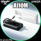 ANKER A110M 45W Fast Charging Portable Power Bank Built-in Dual USB-C Cables Flight Approved For iPhone 17 MacBook Air Model