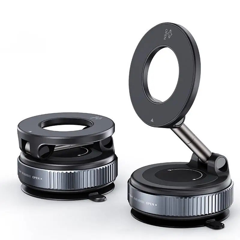 Magnetic Car Phone Holder Car Bracket Vacuum Adsorption Phone 360° Rotation For Car Desk Bathroom Strong Magnetic Bracket CM World