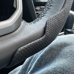 Steering Size 36-38cm Universal Non-slip Round Breathable leather Car Steering Wheel Cover Protector Suitable Auto Accessories CM World