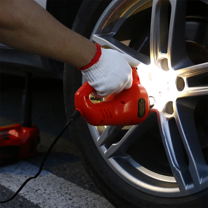 DC12V Car Electric Jack Electric Wrench Car Tire Changing Tool 5T Car Lift 15-450mm Lifting Height Portable Auto Repair Tool CM World