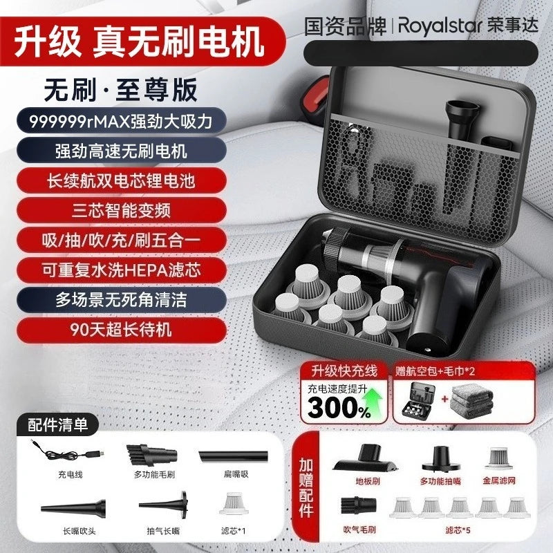 Wireless Car Vacuum Cleaner Handheld Mini with Super Powerful Suction for Home And Car Use