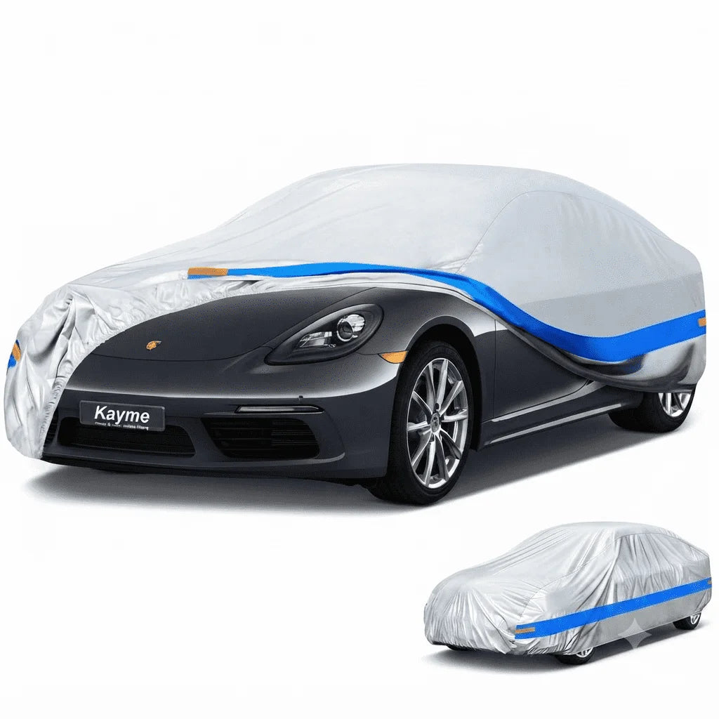 Universal Thickened Waterproof Car Cover Outdoor All Weather Rain Snow UV Dust Protection Covers Fit For Hatchback Sedan SUV Car Mobile World