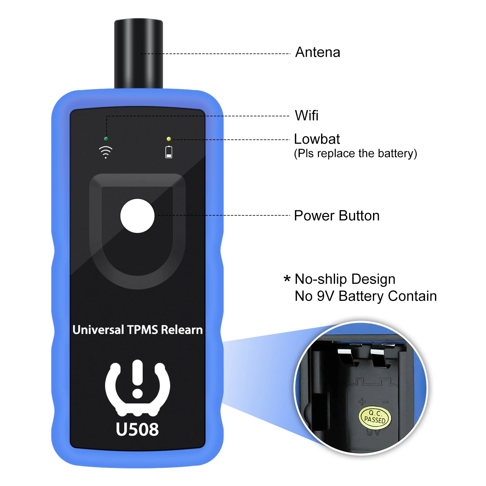 Universal Car TPMS Reset Tool Auto Tire Pressure Monitor Sensor System Relearn Tool U508 for Ford Opel BMW Jeep GMC Chevrolet CM World