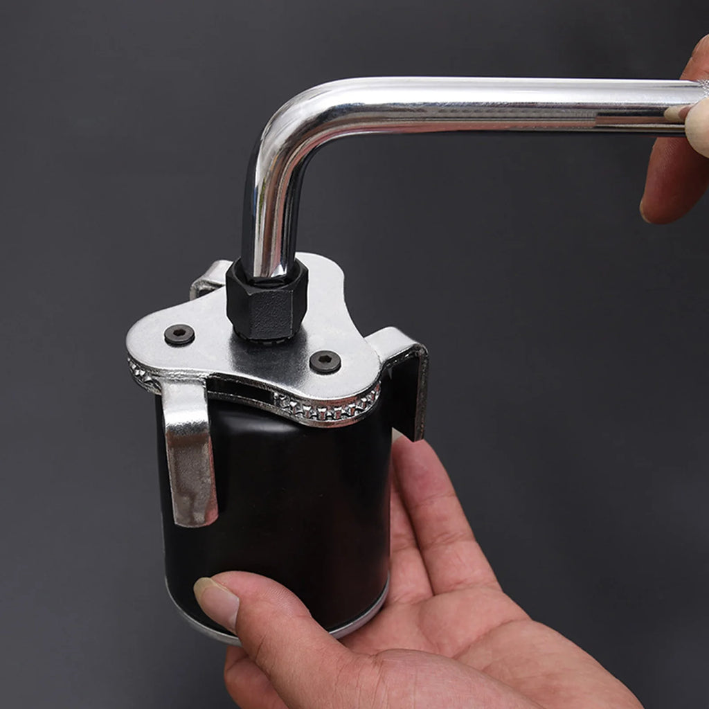 Adjustable 3 Jaw Oil Filter Wrench Universal Triangle Remover Auto Motorcycle Remover  Interface Wrench Tool for Audi Bwm Benz Car Mobile World